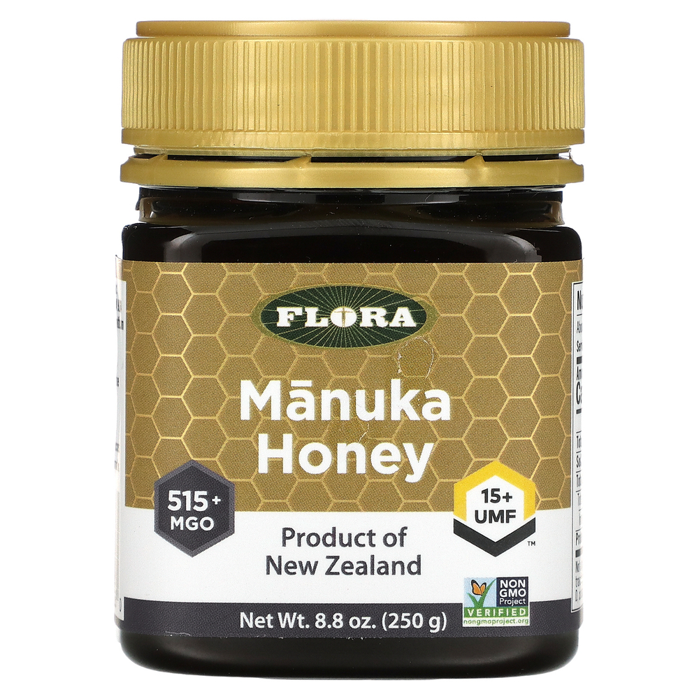 Flora, Мед манука, MGO 515+, 250 г (8,8 унции)