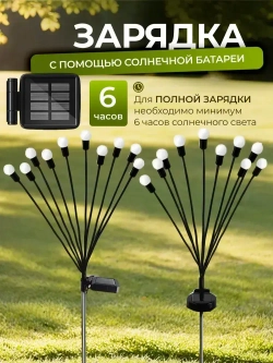 Светильник садовый на солнечной батарее уличный