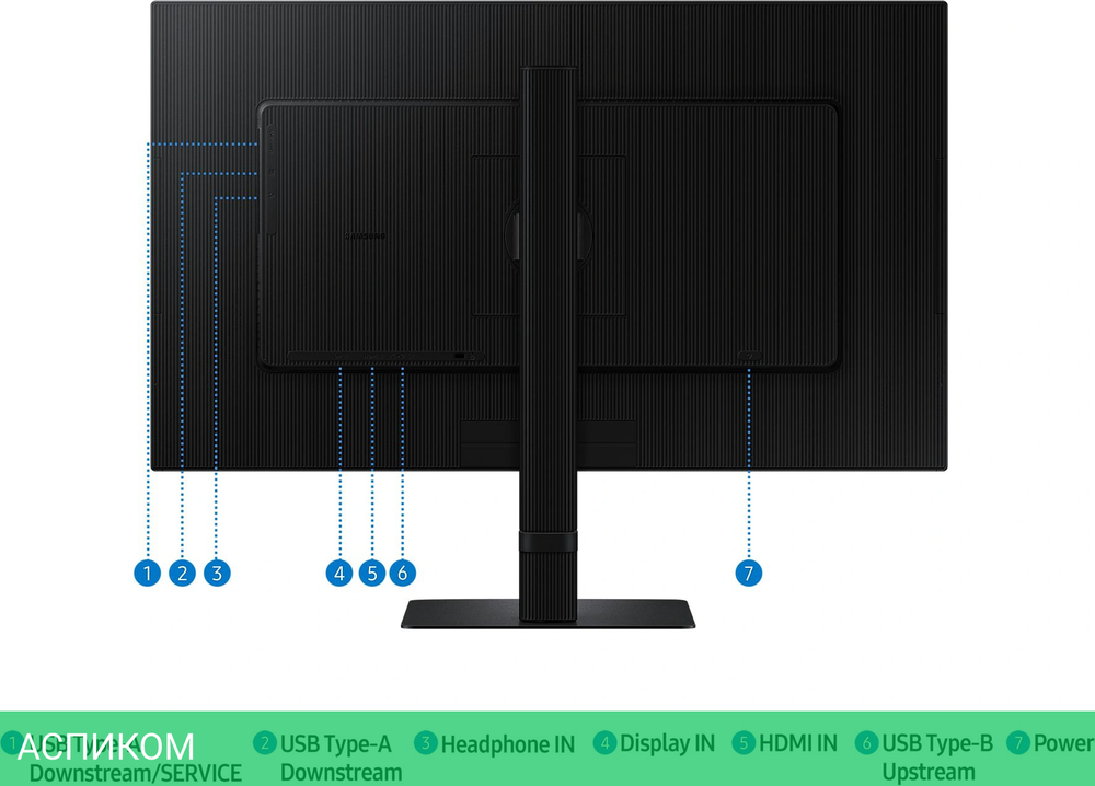 Монитор Samsung 27" ViewFinity S8 S27D800EAIXCI