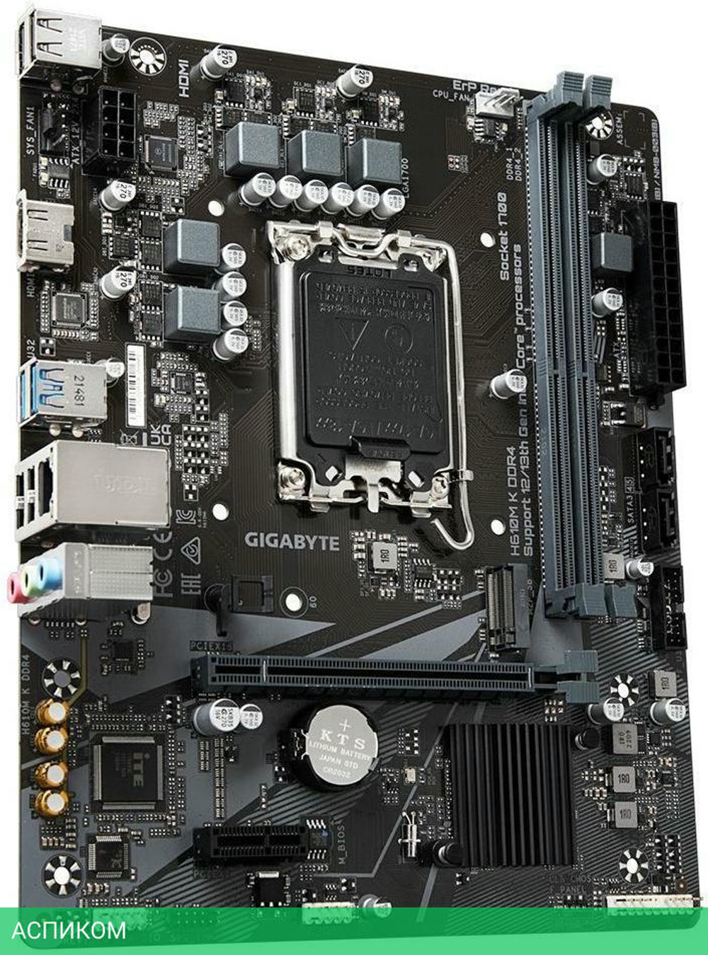 Материнская плата GigaByte H610M K DDR4 Soc-1700 Intel rev. 1.0
