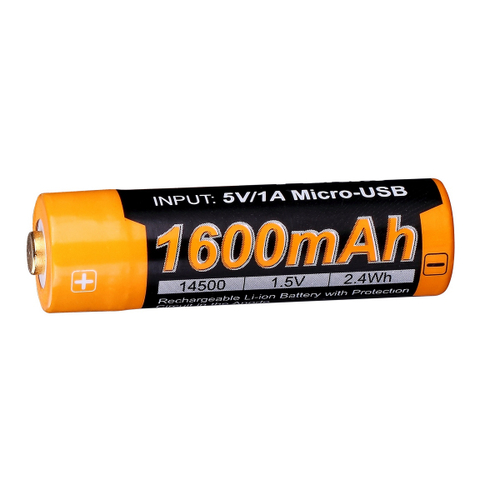 Аккумулятор Fenix 14500 ARB-L14-1600U 1600mAh с разъемом для USB