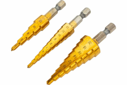 Набор сверл ступенчатых DH20 3 шт, 3-12, 4-12, 4-20 мм DEKO 065-0688