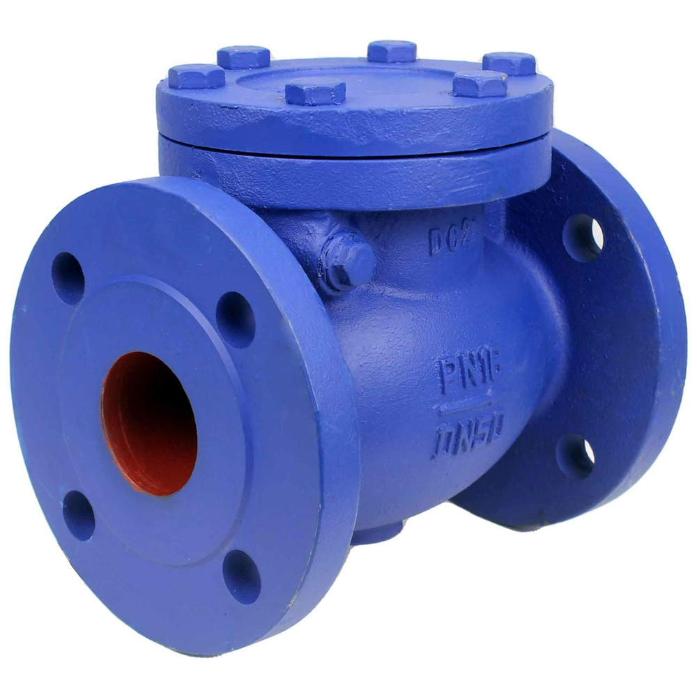 Swing check valve Elephant 302A, body material - cast iron GG25, closure element material - stainless steel AISI 420, seal - stainless steel