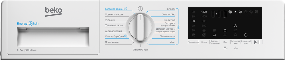 Встраиваемая стиральная машина Beko BI3WBT8721 W