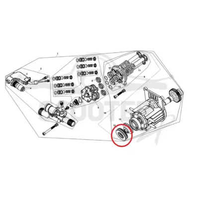 Подшипник косой шайбы упорный для мойки высокого давления CHAMPION HP-2130