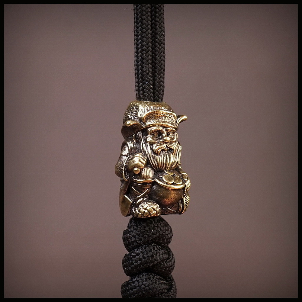 Темлячная бусина "Дед Хабар" для ножей , латунь