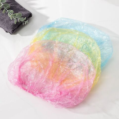 Набор из 3 полиэтиленовых шапочек для душа (Цвет: разноцветный)