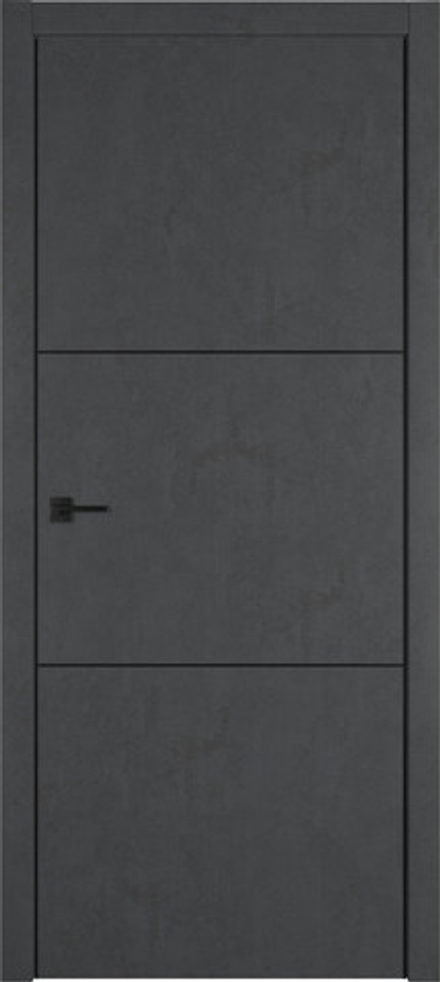Межкомнатная дверь ВФД URBAN 2  Jet Loft  (бетон графит)   BLACK  MOULD / BE