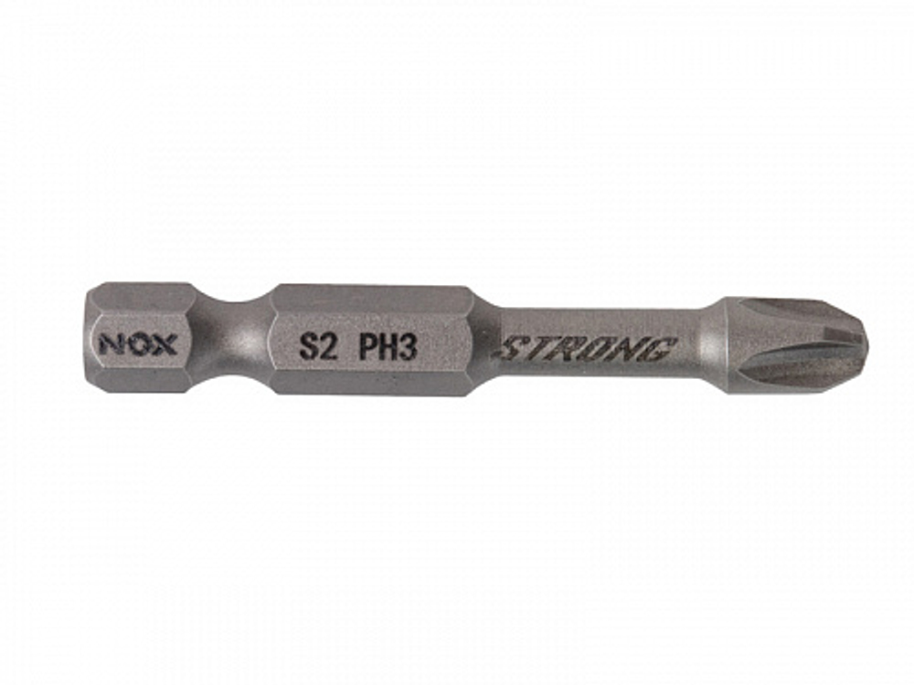Бита Ph3- 50мм "Nox STRONG" E6,3 torsion бокс (10 шт) Nox
