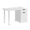 Home Office Стол письменный VR.SP-3-118.1 Белый Бриллиант/Хром 1180*720*750
