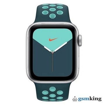 Apple Nike Sport Band for Apple Watch 38|40|41mm Nike Midnight Turquoise/Aurora Green (Бирюзовый) MXQX2ZM/A