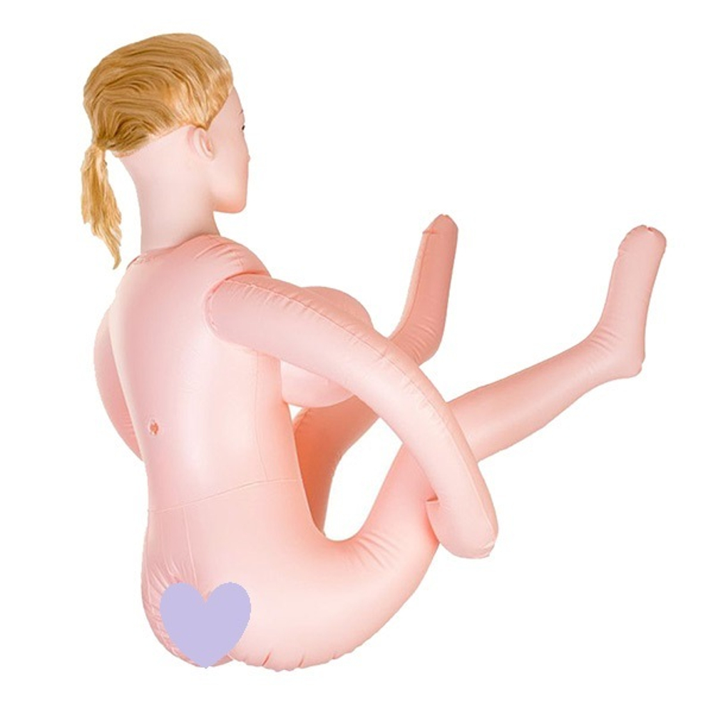 Надувная секс-кукла с реалистичной головой и поднятыми ножками ToyFa Liliana Dolls-X 117015