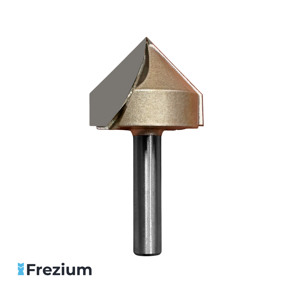 Галтельная V-образная фреза по дереву 32x8x25.5 90 градусов