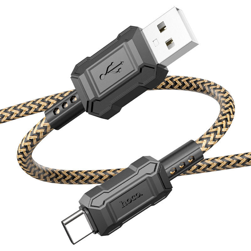 Кабель HOCO X94 USB-Type-C 3A 1м Nylon Gold