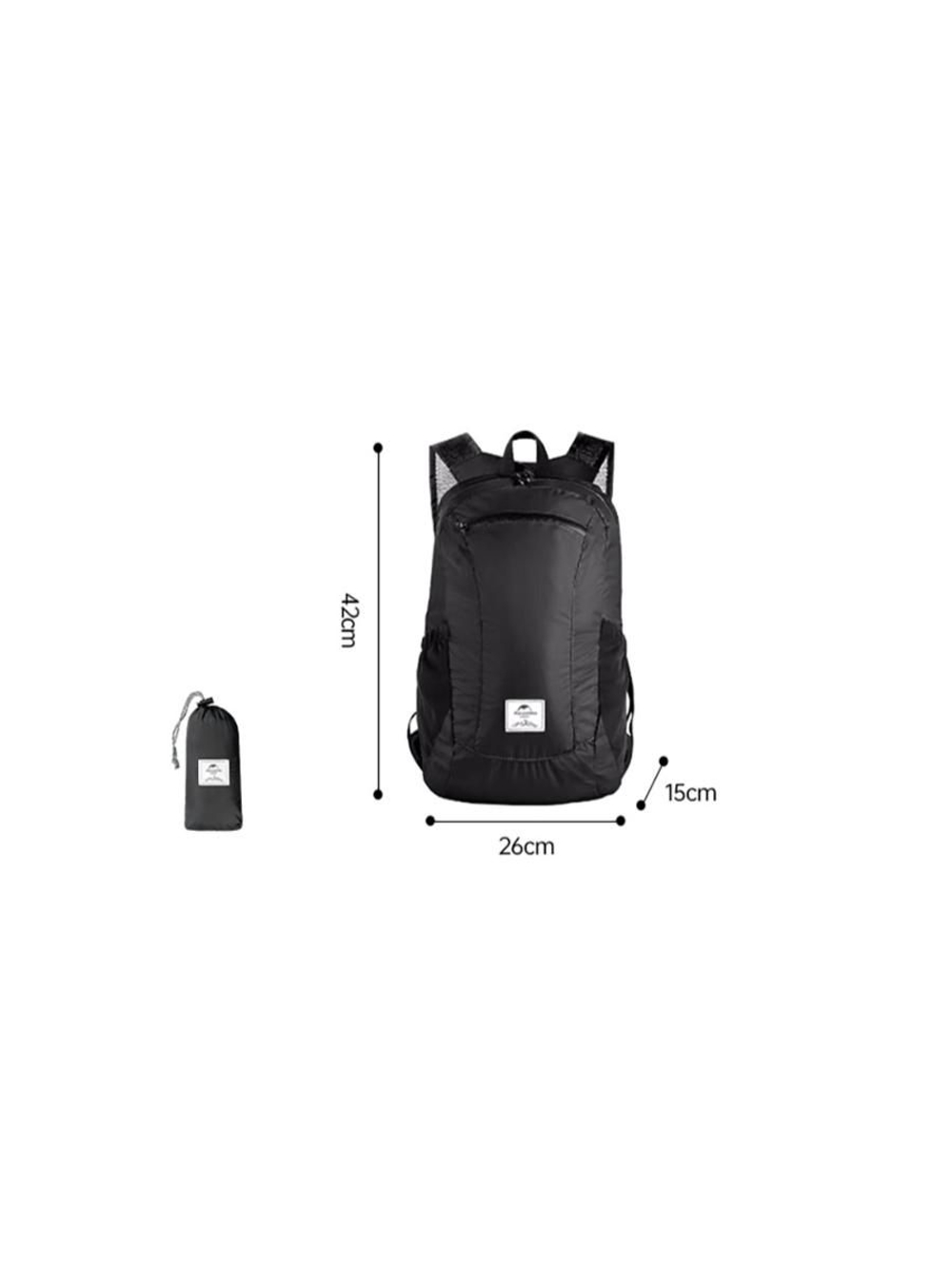 Рюкзак Naturehike 18L NH17A012-B Ultra-Light компактный черный