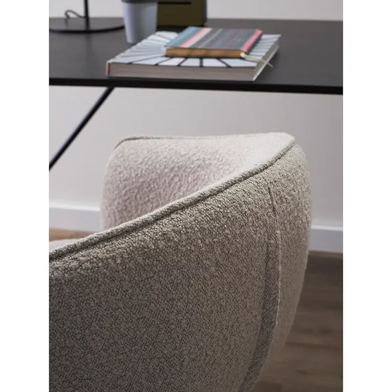 Стул на колесиках Paal, серое букле