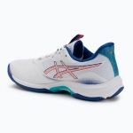 Кроссовки волейбольные ASICS Netburner Ballistic FF 4 white/asics blue