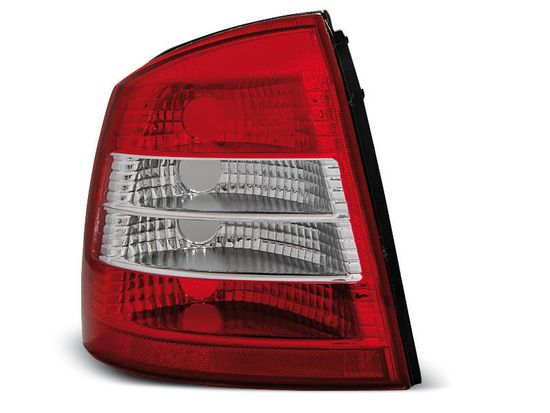 Задние фонари Opel Astra G red white