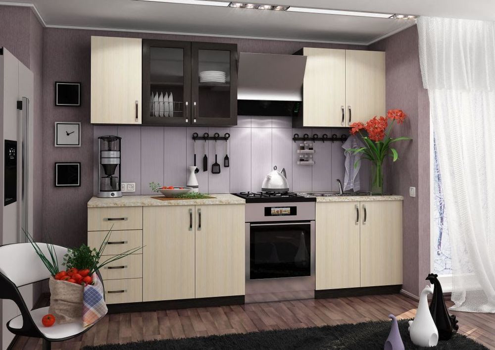 Кухонный гарнитур "Татьяна" 2.0 (венге\дуб млечный)