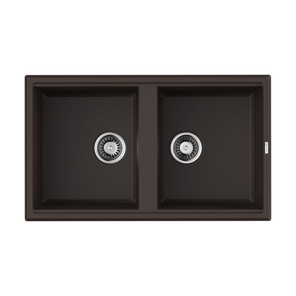 Мойка Omoikiri Tedori 86-2-DC Tetogranit | Темный шоколад