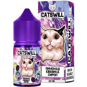 Жидкость CATSWILL Salt 2% 30 ml - Лимонад Ежевика Сироп