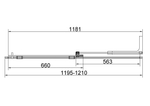 Душевая перегородка Волк-Ин (Walk-In) VSW-4WSL120CLGM-R, правая, 1200*2000, вороненая сталь, стекло прозрачное