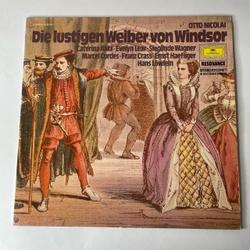 Винтажная виниловая пластинка LP Опера Виндзорские Проказницы Otto Nicolai, Caterina Alda, Die Lustigen Weiber Von Windsor (Германия 1978)