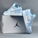 Кроссовки Nike Jordan 1 Blue #546 (гол.)