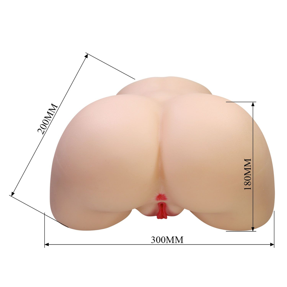 Телесный мастурбатор с 2 любовными отверстиями Olivia (Цвет: телесный)