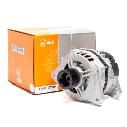 Генератор, КамАЗ, МАЗ, УРАЛ, дв. ЯМЗ, 28 В, 90 А, поликлиновый (ан. 4242.3771-03)