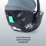 Детская коляска Rant Teo Soft 3 в 1 с автокреслом Aster Zero Graphite Cloud