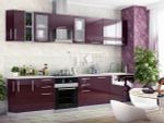 Кухонный гарнитур Капля Баклажан 2,0м