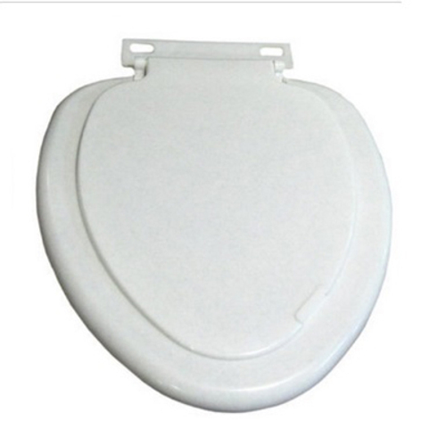 Сиденье для унитаза овал белый мрамор