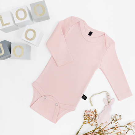 Боди с длинным рукавом LooJoo Пудра