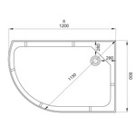 Душевая кабина AvaCan D012S LED R