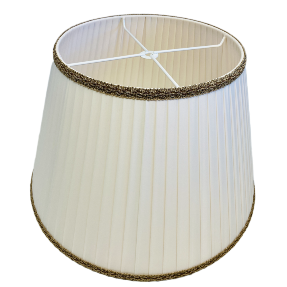 абажур белый с темным кантом