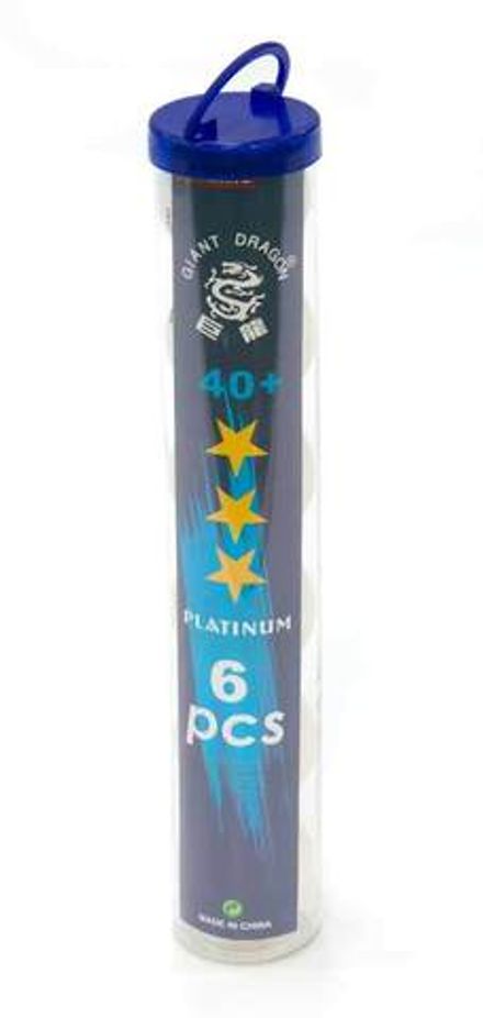 Мячи Dragon Training Platinum 3* New (6 шт, бел.) в тубусе