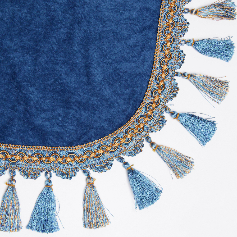 Покрывало на бильярдный стол Монако, 12 футов, велюр, синее