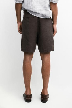 Massimo Dutti Короткие бермуды из 100% льна, коричневый