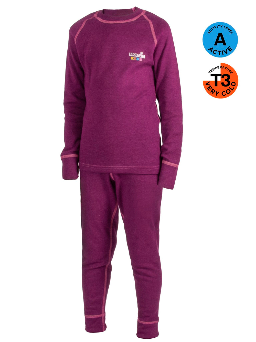 Термокомплект Norfin KIDS BASE PINK 04 р.140-146