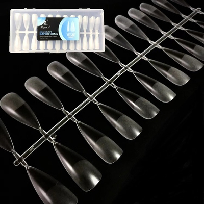 Типсы гелевые для наращивания ногтей Kyassi в боксе 240 шт Миндаль матовые