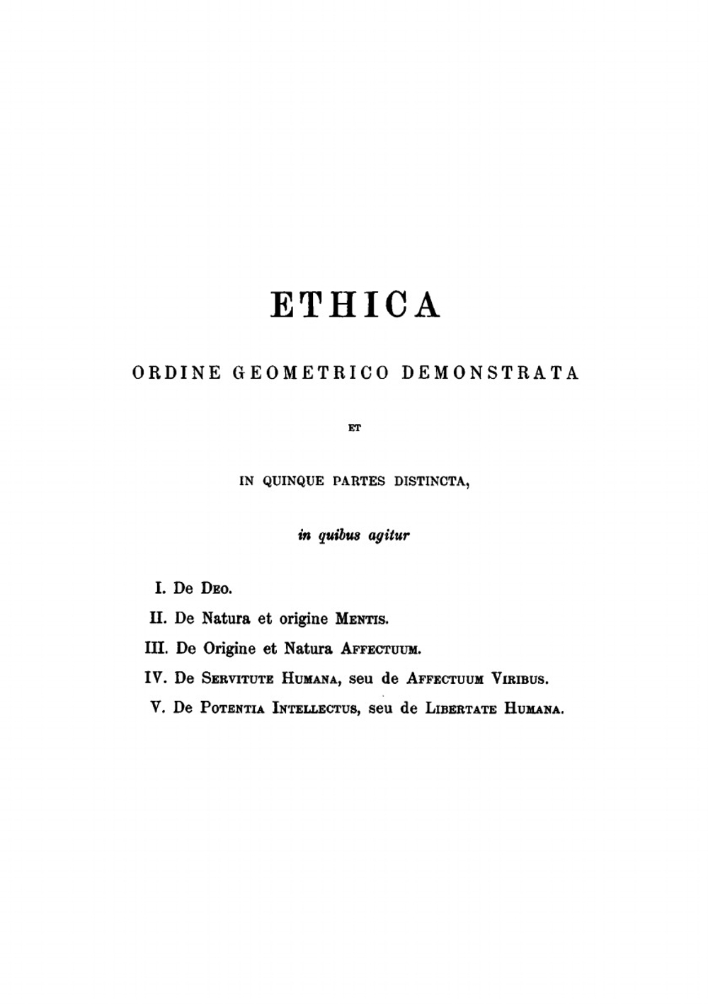 Ethica. Ordine Geometrico Demonstrata | B.d. Spinoza