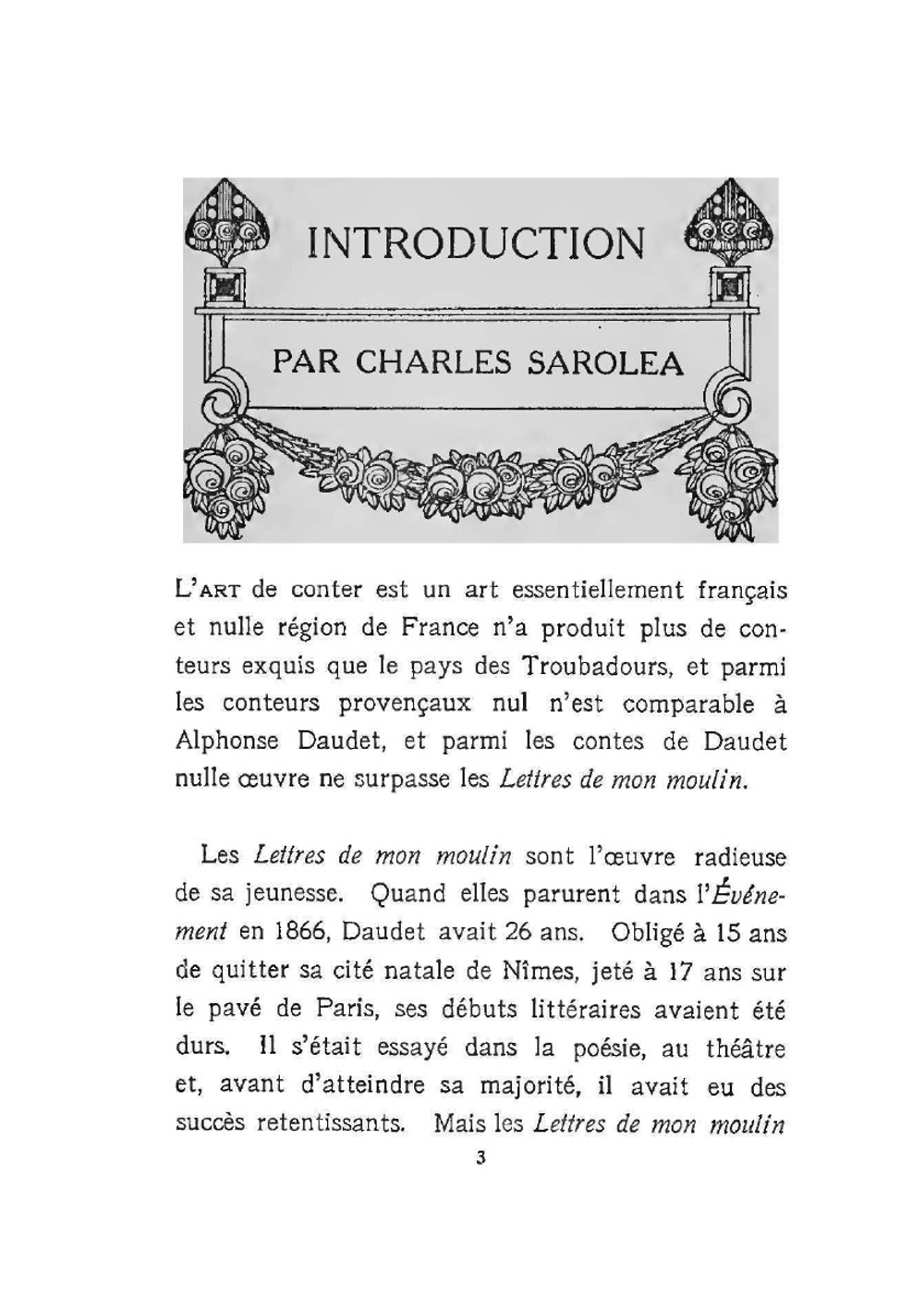 Lettres de mon moulin. With an introd. by Charles Sarolea | Alphonse Daudet