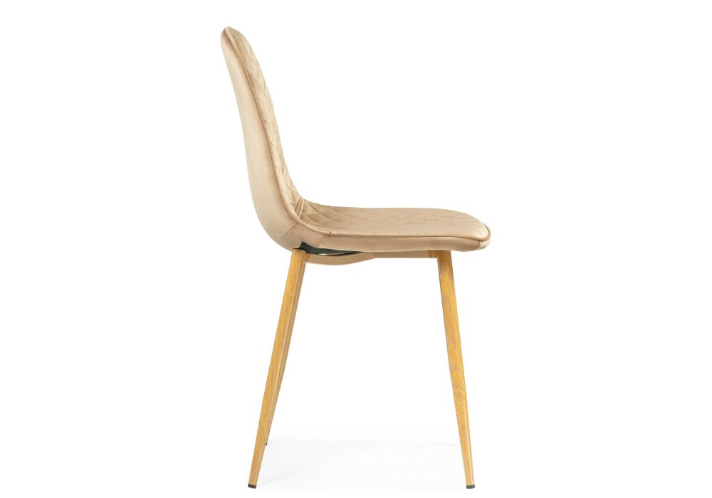 Стул на металлокаркасе Capri dark beige / wood