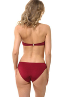Купальник Cancun: лиф-фашия и плавки (Размер: C/L) (Цвет: бордовый)