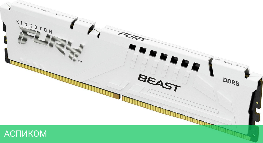 Оперативная память Kingston Fury Beast White Expo Gaming DDR5 32GB (KF560C36BWE-32)