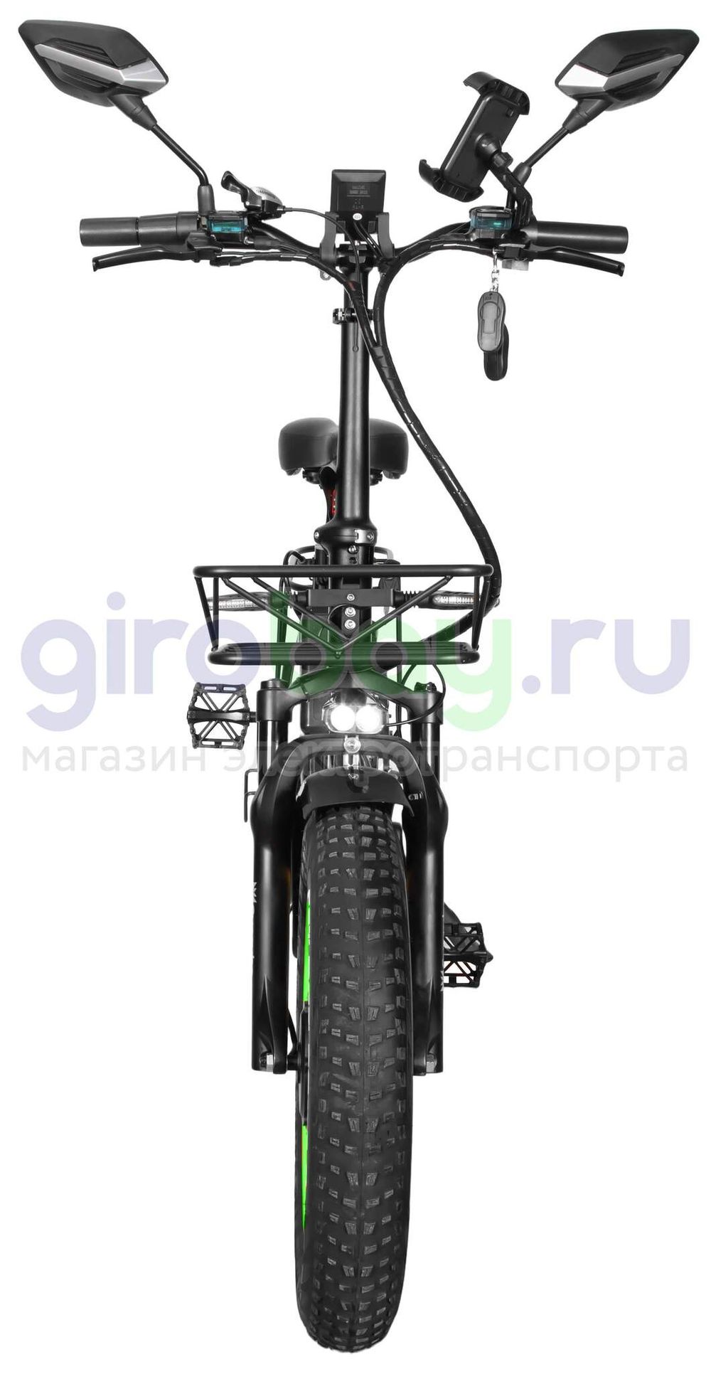 Электровелосипед Syccyba F11 Pro Dual 48V/23Ah (полный привод) - Салатовый обод фото №8