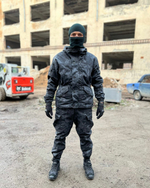 Костюм горка 3 флис осень зима / черный питон /