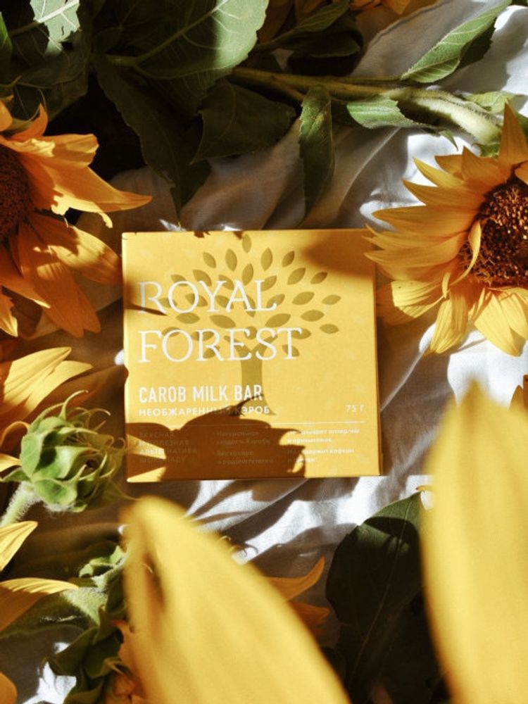Шоколад из кэроба необжаренного Royal Forest, 75 г