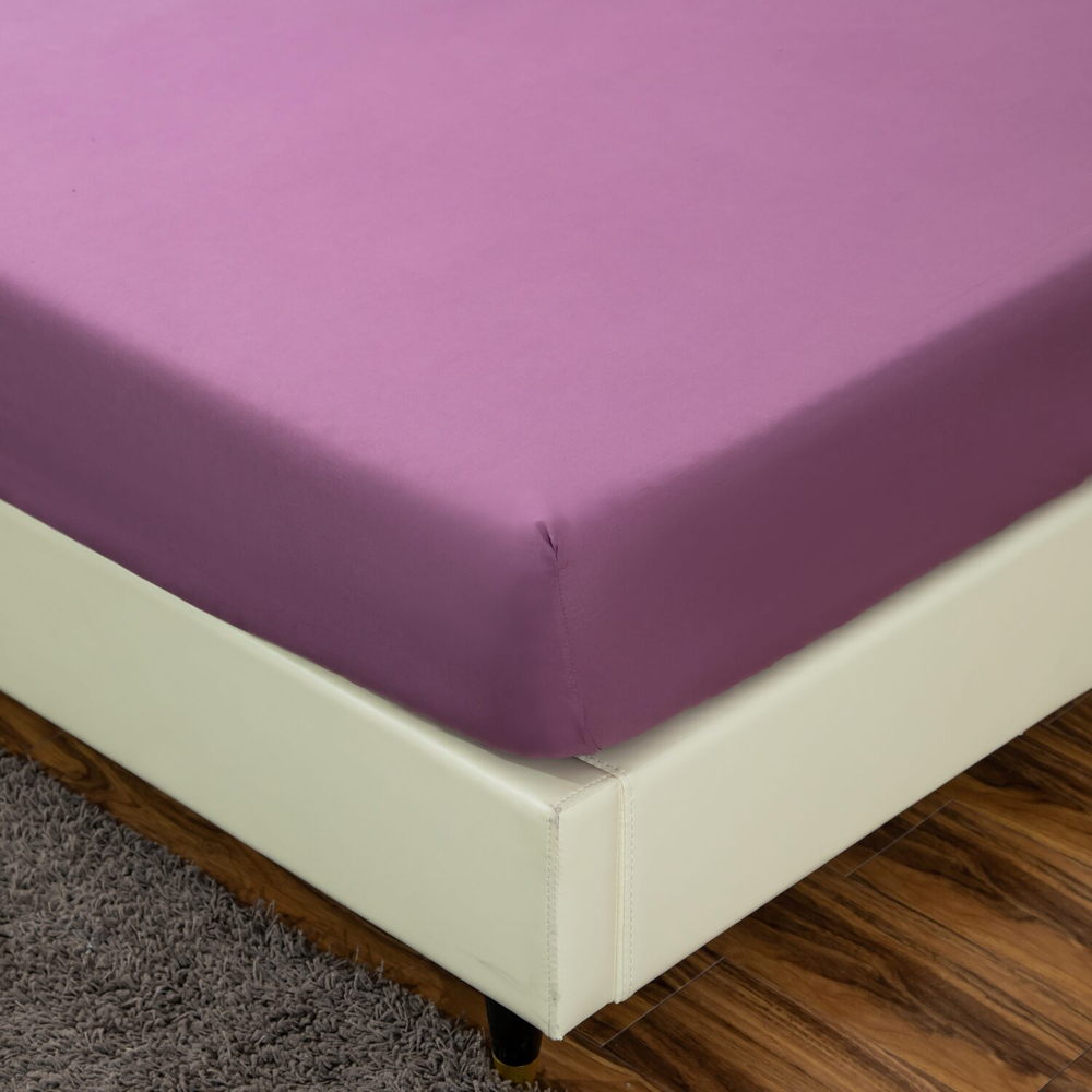 Комплект постельного белья Однотонный Сатин на резинке CSR043